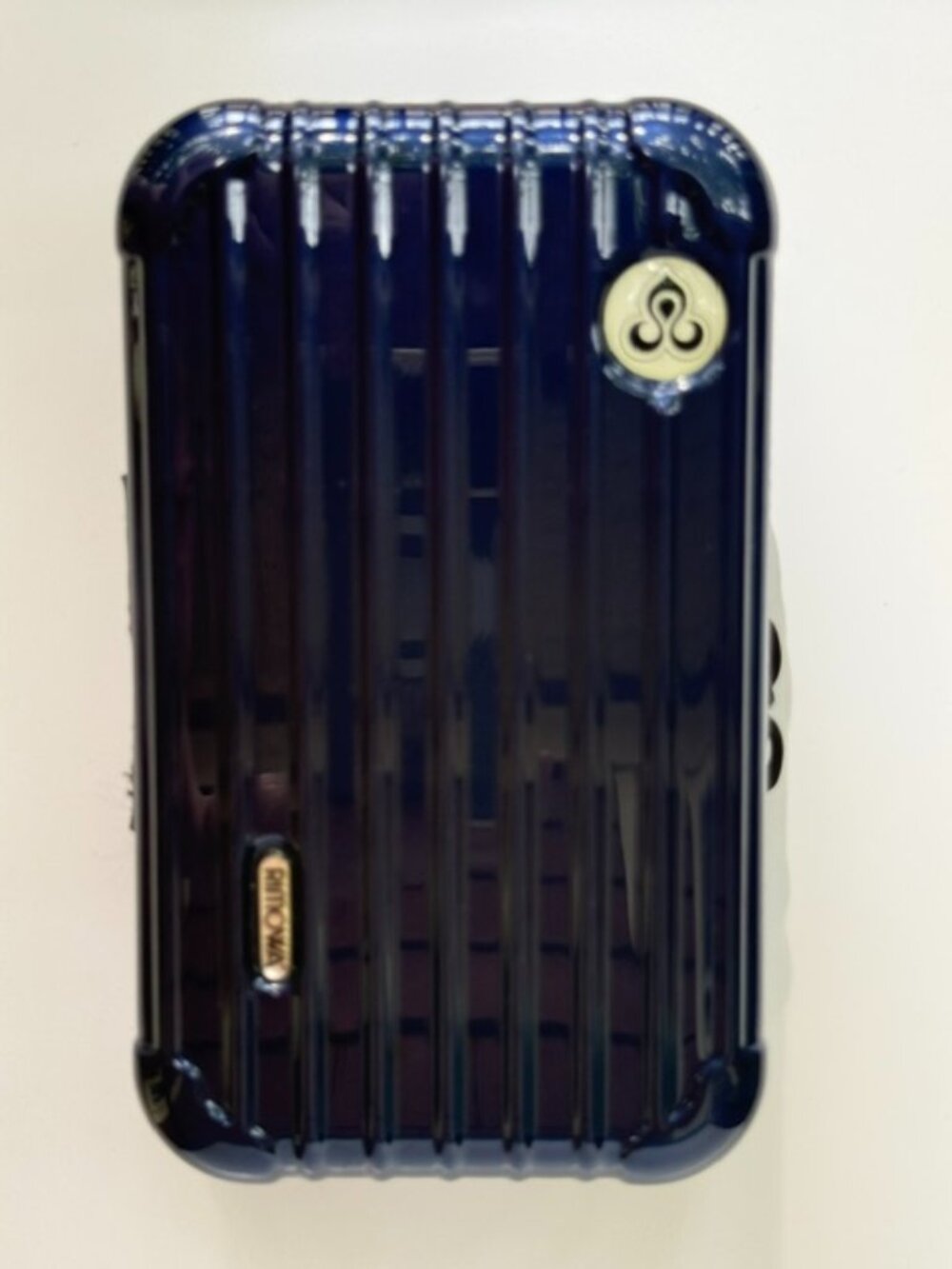 RIMOWA Navy Blue Mini Hard Shell Travel Case Organizer Thai Airways